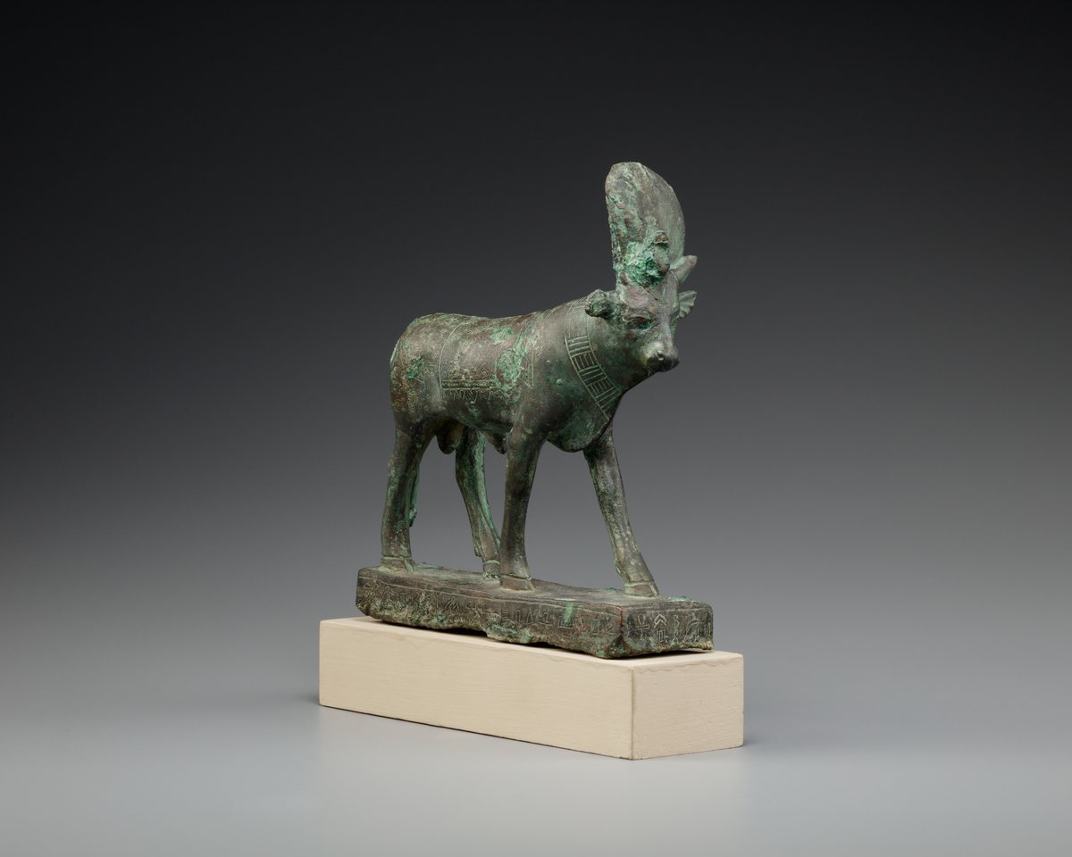 Bronze statuette of the Apis bull with a sun disk between its horns, Late Period